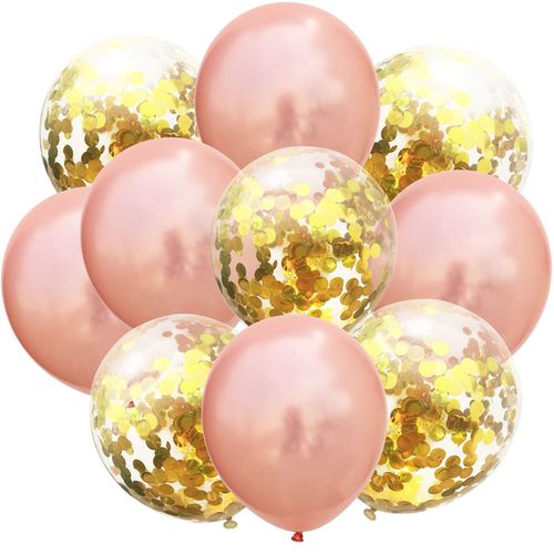 DAWN 12 Inch Confetti Latex Balloons - Perfect for Celebrations & Events
