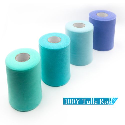 FEEUNM 100 Yards Tulle Roll for Wedding & Party Decoration