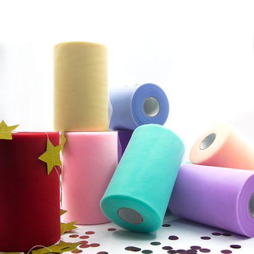 FEEUNM 100 Yards Tulle Roll for Wedding & Party Decoration