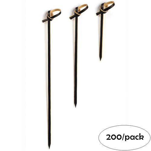 GrandFlavor Bamboo Knotted Skewers - Eco-Friendly Catering Accessory