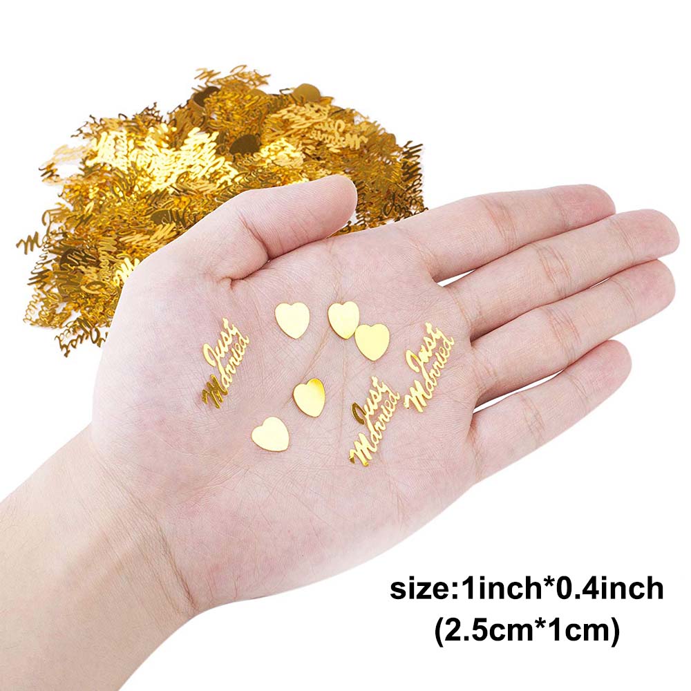 PartiesTour Rose Gold Confetti for Weddings & Parties - 15g Table Decor
