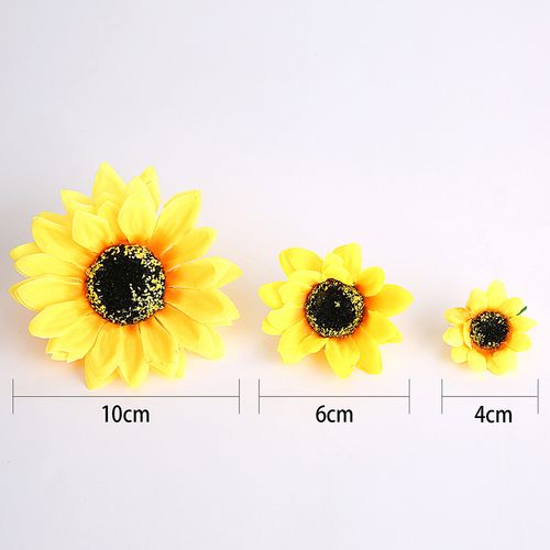HUAYUXIANG Artificial Sunflower Heads - 10PCS for Home & Wedding Decoration