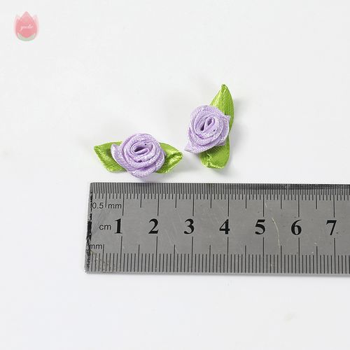QIANHUAYU 2CM Silk Bow-Knot Mini Rosette - 50pcs for Elegant Decor