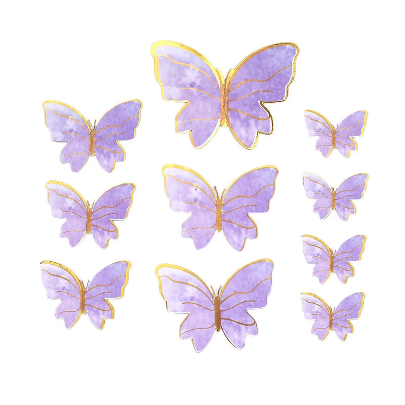 Wangchao Craft Butterfly Cake Topper Set for Creative Celebrations