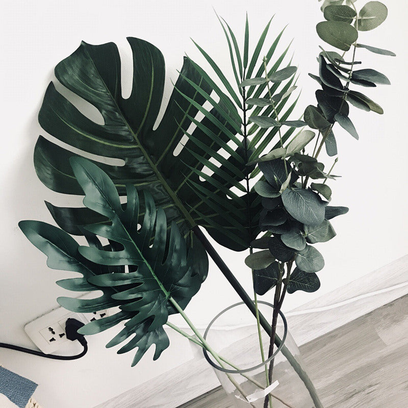 WNYZQ Tropical Monstera Turtle Leaves - Summer Decor for Parties & Weddings