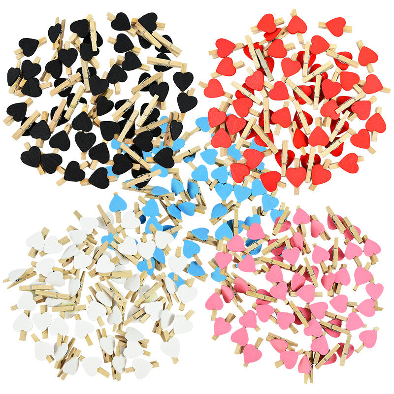 YONGSNOW Wooden Heart Decorations - 50PCS for Various Occasions