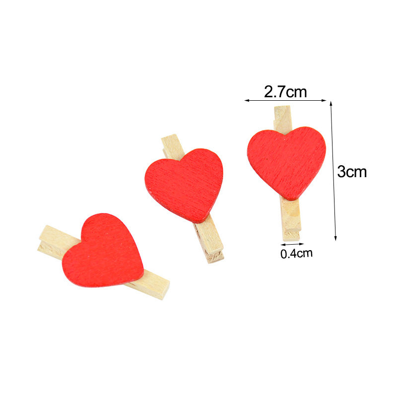 YONGSNOW Wooden Heart Decorations - 50PCS for Various Occasions