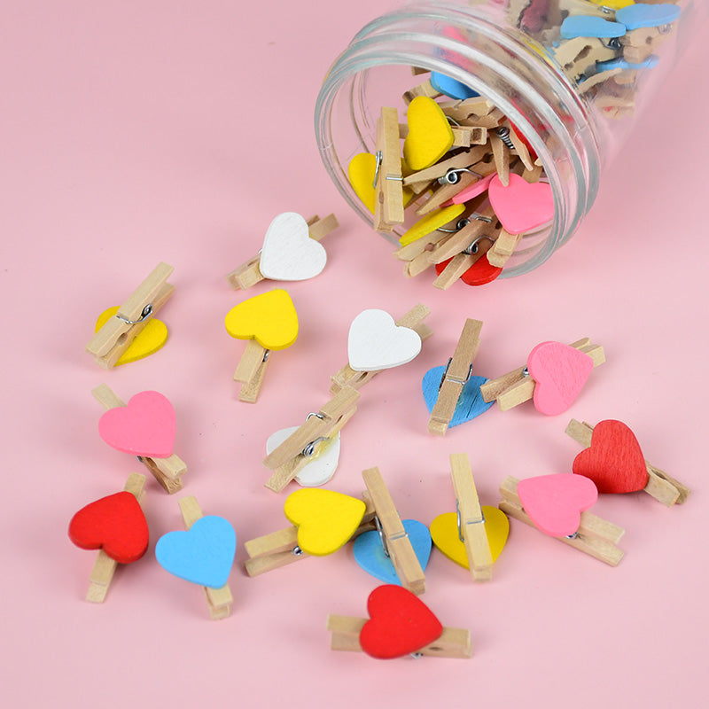 YONGSNOW Wooden Heart Decorations - 50PCS for Various Occasions