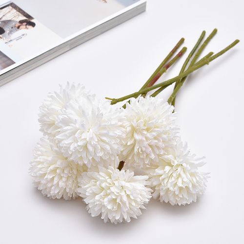 Dandelion Ball Chrysanthemum - 30cm Silk Artificial Flower for Decoration