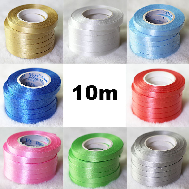 MicroPlush 10m Colourful Balloon Accessories Ribbon for Celebrations