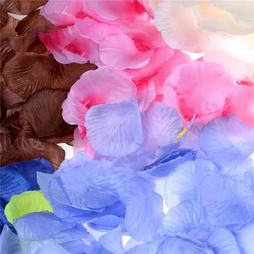 Decorative Silk Rose Petals - Multicoloured, 100/500PCS for Events