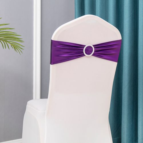 Chair Bands 50PCS - High Quality Stretch Sashes for Banquet Events