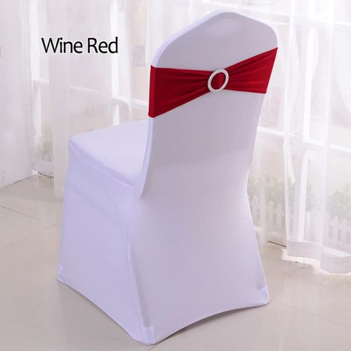 Elegant Spandex Chair Sashes for Weddings & Events - 100% Polyester