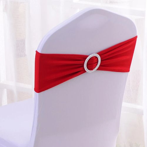 Elegant Spandex Chair Sashes for Weddings & Events - 100% Polyester
