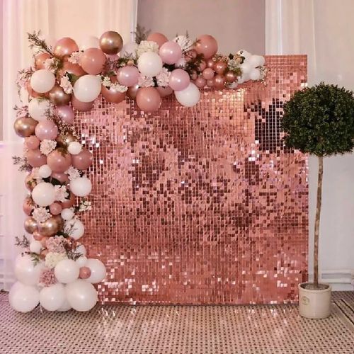 FENGRISE Decorative Sequin Background - Customizable 2m x 1m for Events