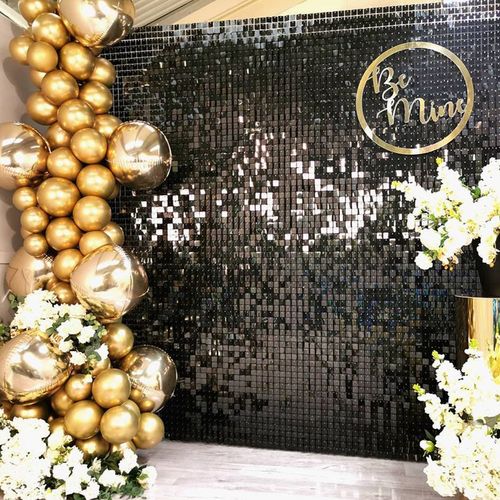 FENGRISE Decorative Sequin Background - Customizable 2m x 1m for Events
