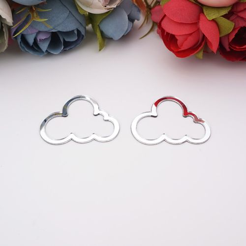 30 Acrylic Mirror Stickers for Creative Party Decor - 3cm Height