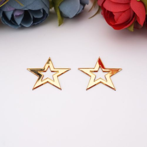 30 Acrylic Mirror Stickers for Creative Party Decor - 3cm Height