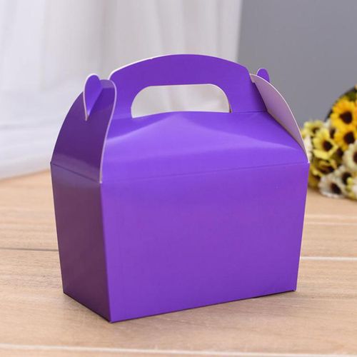 Fun Cardboard Snack Boxes - Versatile Gift & Cake Packaging - 50pcs