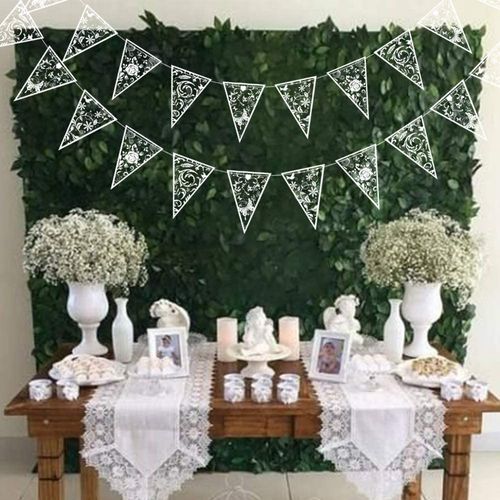 3M Rose Gold Paper Bunting Flags for Wedding Decorations & Celebrations