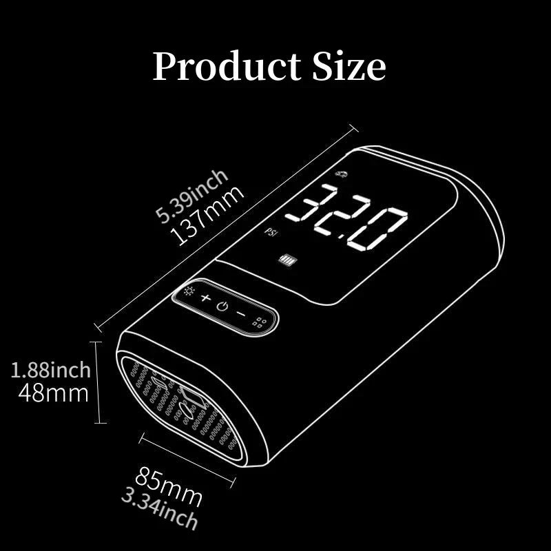 1pc Wireless Car Air Compressor Air Pump Electric Tire Inflator Pump for Motorcycle Bicycle Boat AUTO Tyre Balls Inflatable