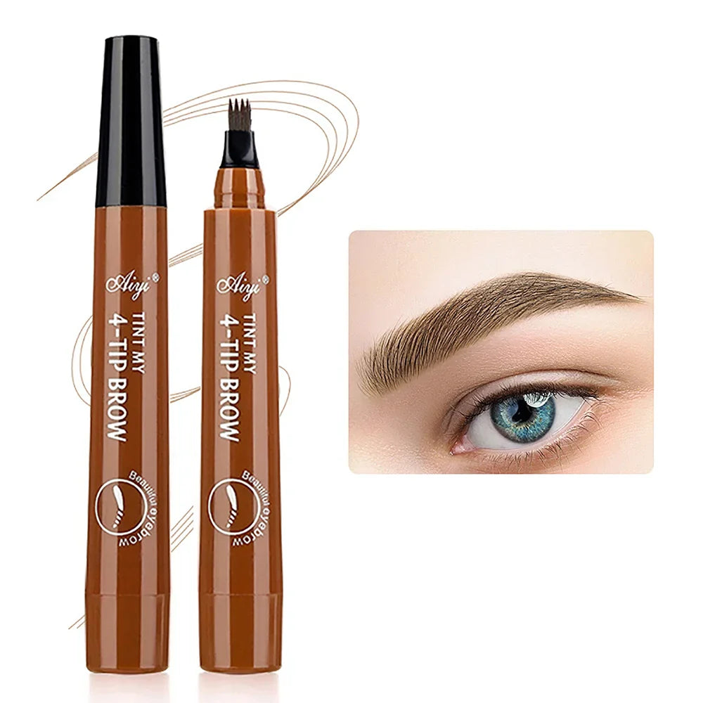 Four-Tip Precision Eyebrow Pencil | Waterproof & Long-Lasting