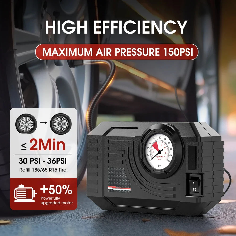 Mini Air Pump Tire Inflator Car Electric Mini 20L/Min Portable Air Compressor For Car Motorcycles Bicycle Inflatable