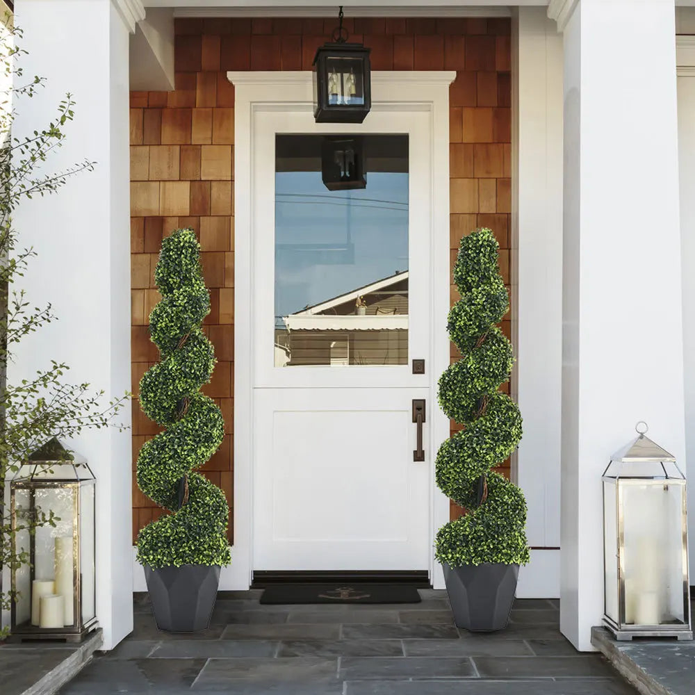Breeins Artificial Green Tree in Pot | Lifelike Indoor & Outdoor Faux Plant