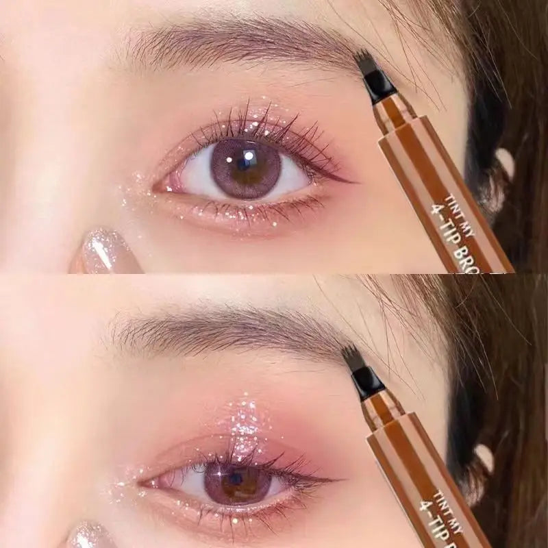 Four-Tip Precision Eyebrow Pencil | Waterproof & Long-Lasting