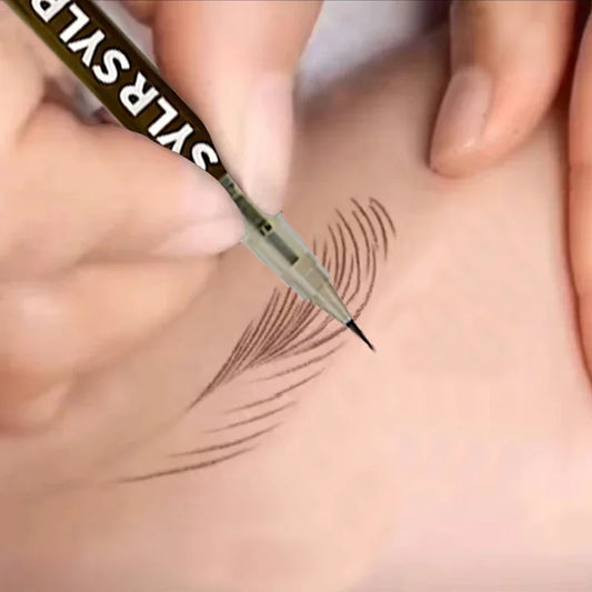 Ultra Fine Eyebrow Pen | Waterproof Liquid Brow Pencil | 0.008mm Micro Tip