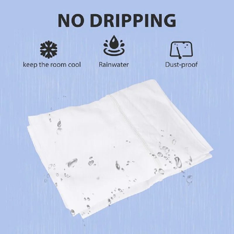 AirLock Window Seal for Portable Air Conditioner – 400cm Flexible Cloth Sealing Panel with Zip