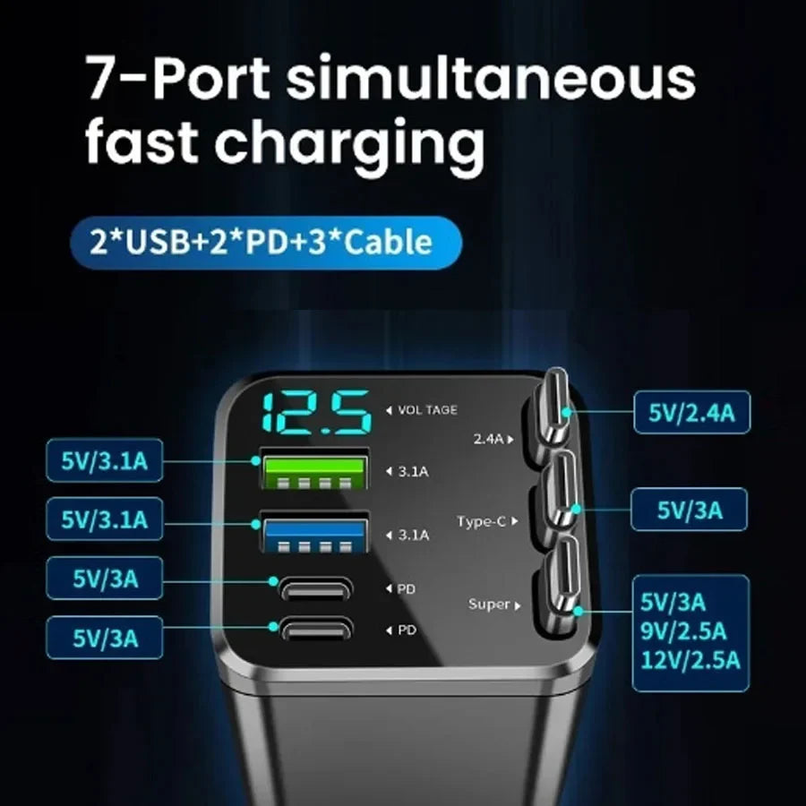 150W Car Charger PD30W Car Cigarette Lighter