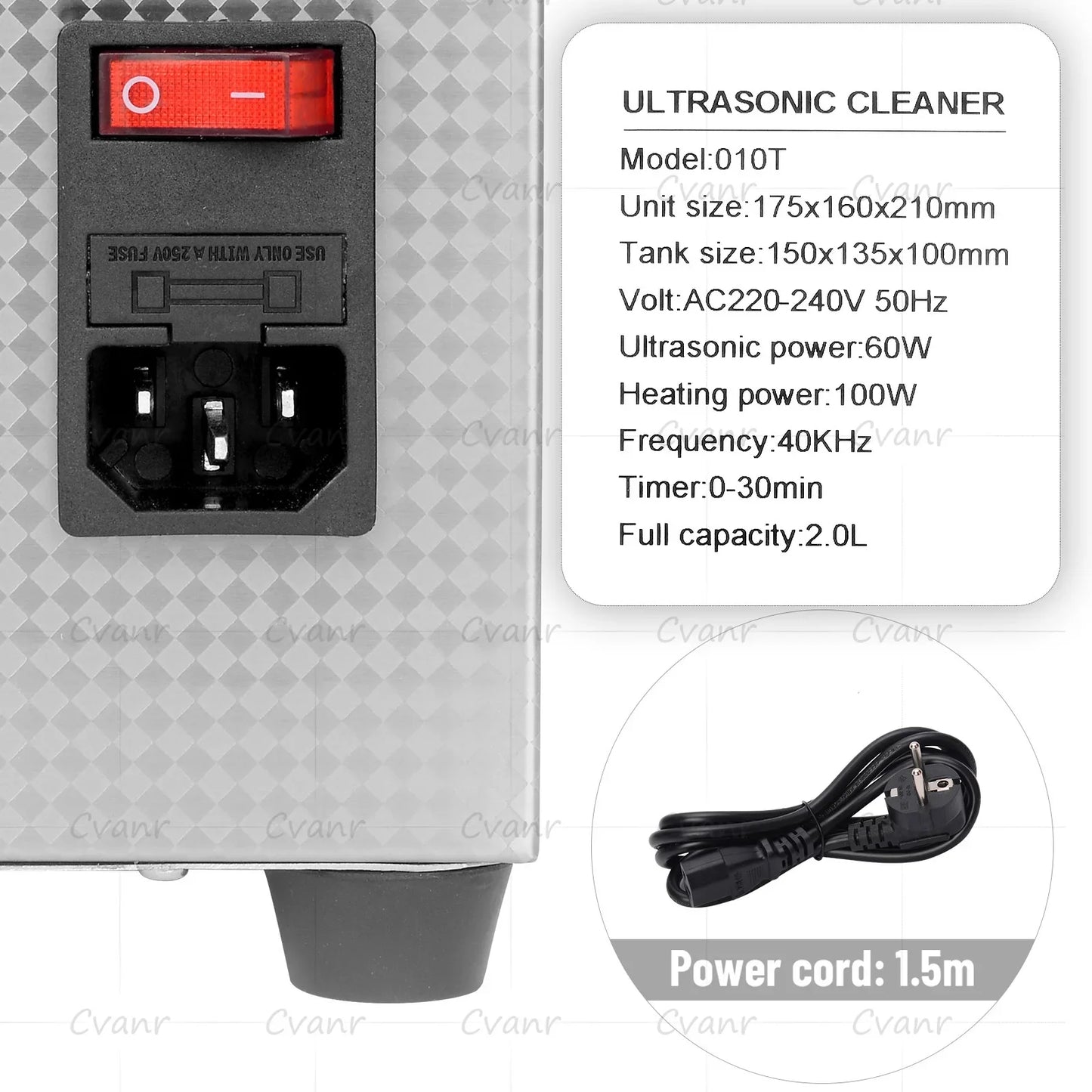 AIPOI Ultrasonic Cleaner – 800ml to 30L | Professional Home & Industrial Use