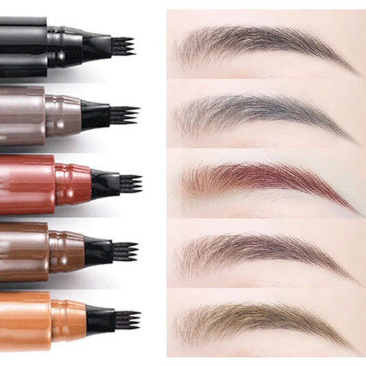 Four-Tip Precision Eyebrow Pencil | Waterproof & Long-Lasting