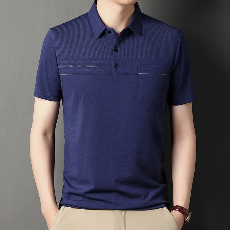 Polo Shirts for Men Casual Short Sleeve Slim Fit