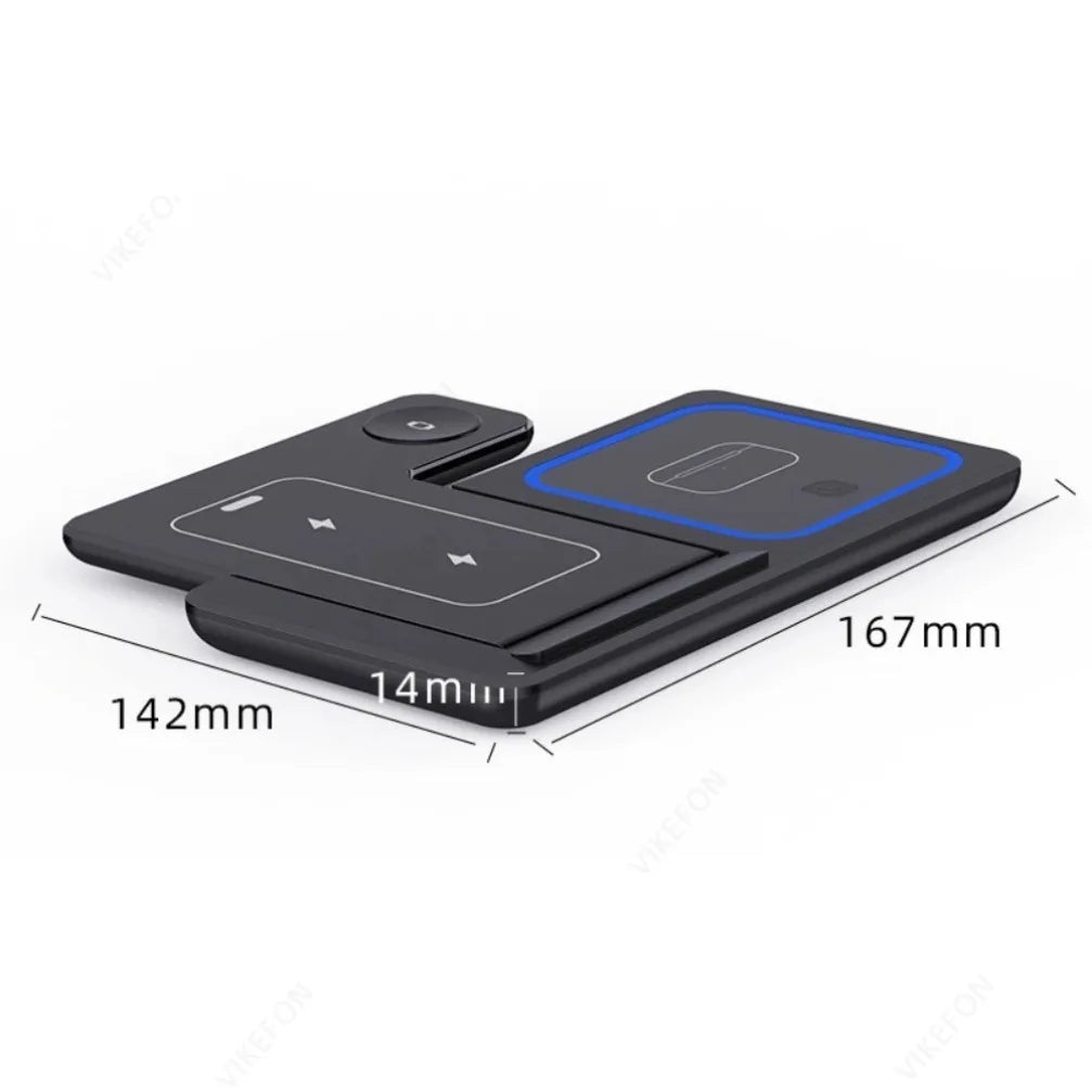 Foldable 3 in 1 30W Wireless Charging Station for iPhone