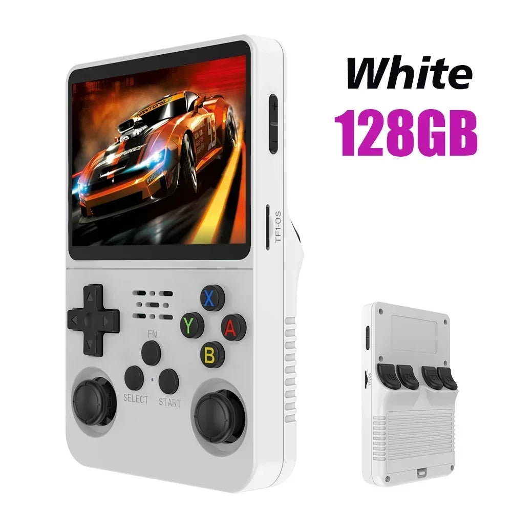 R36S 3.5" IPS Handheld Retro Game Console | Linux OS | 15,000 Games | 64GB / 128GB | Black, Orange, Purple, White