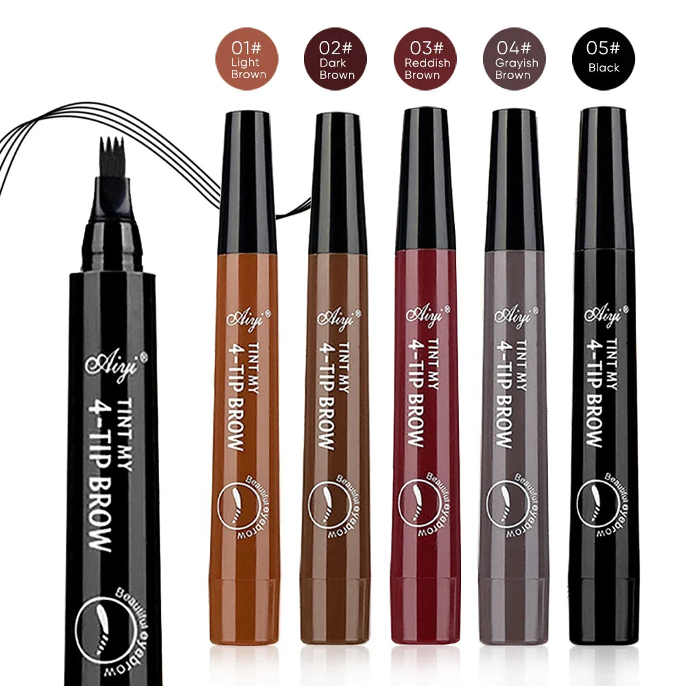 Four-Tip Precision Eyebrow Pencil | Waterproof & Long-Lasting