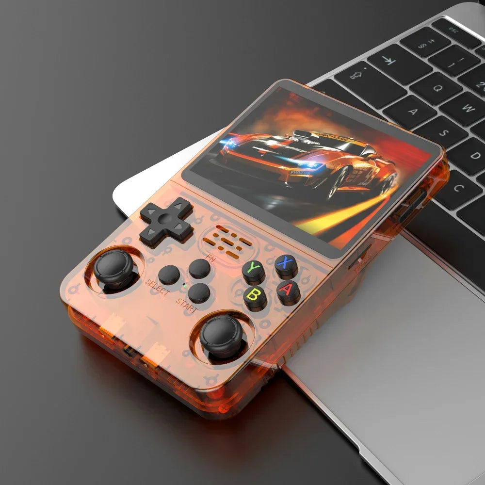 R36S 3.5" IPS Handheld Retro Game Console | Linux OS | 15,000 Games | 64GB / 128GB | Black, Orange, Purple, White