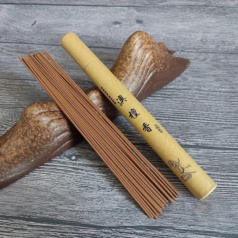 Y 40Pcs Natural Sandalwood Incense Sticks Home Incense Stick Aroma Blessing Ceremony Pray Buddha Incense Lavender Green Tea Rose