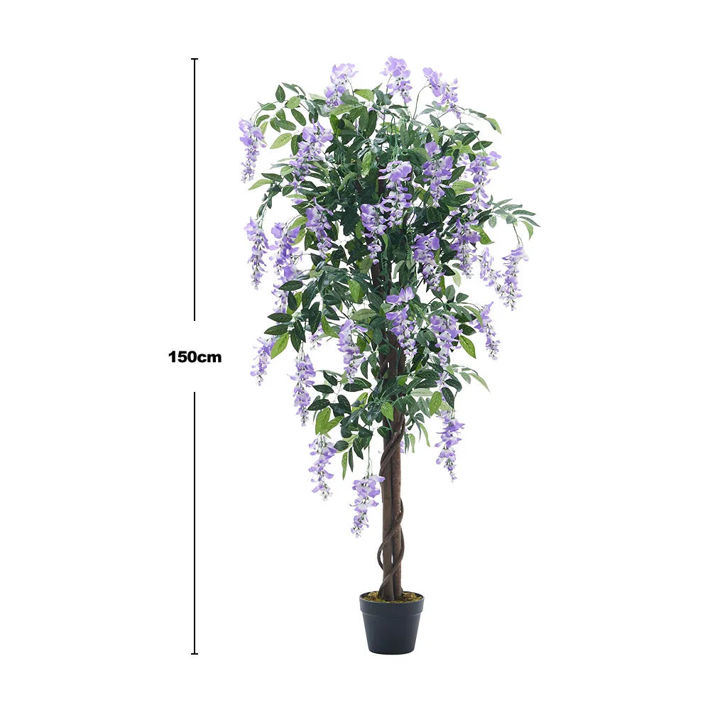 Breeins Artificial Green Tree in Pot | Lifelike Indoor & Outdoor Faux Plant