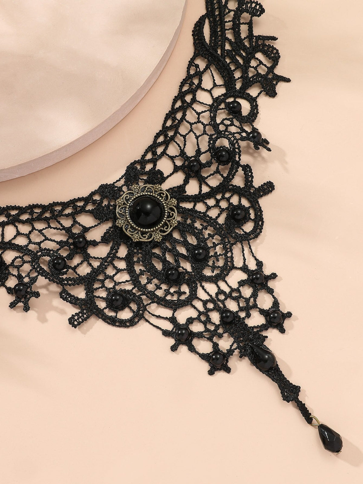 Lace Ladies Necklace Women's Exaggerated Black Clavicle Chain Collar