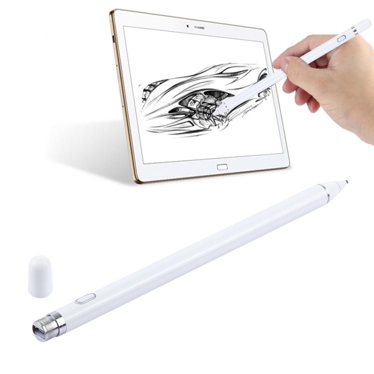 Langer universeller, wiederaufladbarer kapazitiver Touchscreen-Eingabestift mit 2,3 mm superfester Metallspitze für iPhone, iPad, Samsung und andere kapazitive Touchscreen-Smartphones oder Tablet-PCs