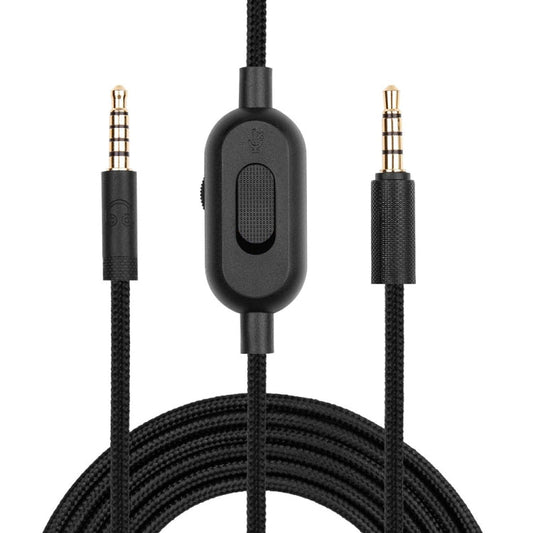 ZS0159 Für Logitech G433 / G233 / G Pro / G Pro X 3,5 mm Stecker auf Stecker Gaming Headset Audiokabel mit kabelgebundener Steuerung, Kabellänge: 2m