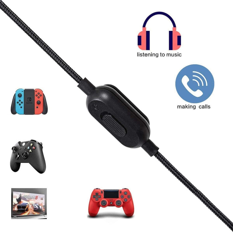 Logitech G433 / G233 / G Pro / G Pro X Replacement Audio Cable with Volume Control & Mute — 2m