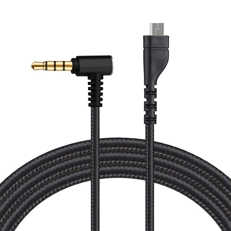 SteelSeries Arctis 3/5/7 & Arctis Pro Replacement Audio Cable – 2m, Tangle-Free Nylon, Right-Angle Jack
