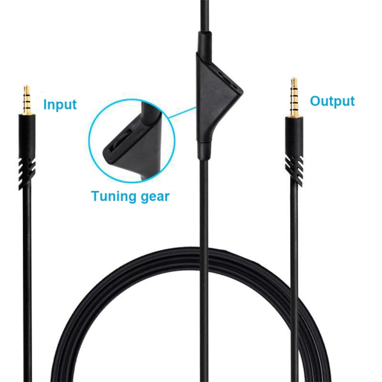 Logitech Astro A10/A40/A30 Replacement Audio Cable | 2m 3.5mm with Inline Volume Control
