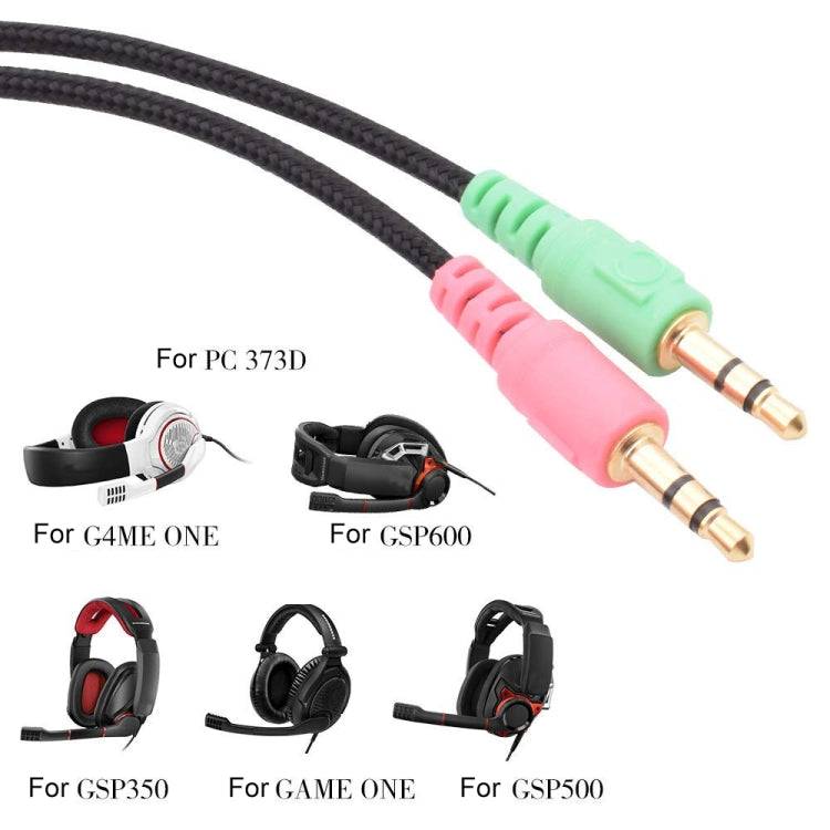 Replacement Headset Cable for Sennheiser GSP 350, GSP 500, GSP 600, G4ME ONE, GAME ZERO – 2m PC Version