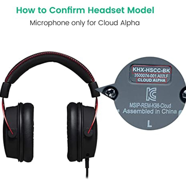 ZS0201 Ersatzmikrofon für HyperX Cloud Alpha S Gaming-Headset