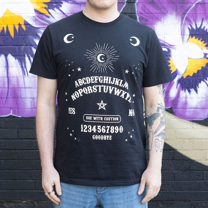 Black Talking Board Unisex T-shirt Size L